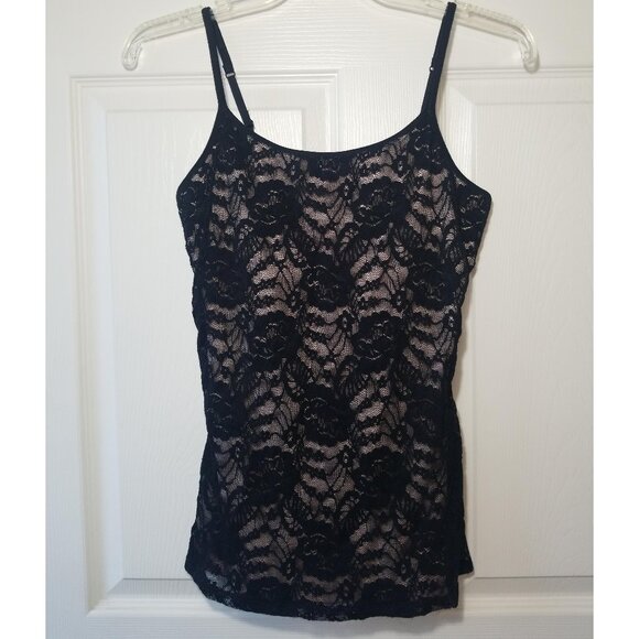 Express Best Loved Bra Cami Black Lace Size Med  Black Express String Lace Top - Picture 1 of 6